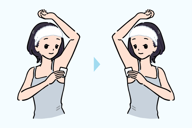 ラピフォートワイプの使い方