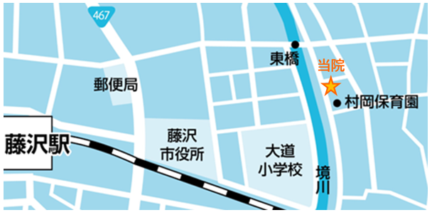 藤沢せせらぎこどもファミリークリニックの地図